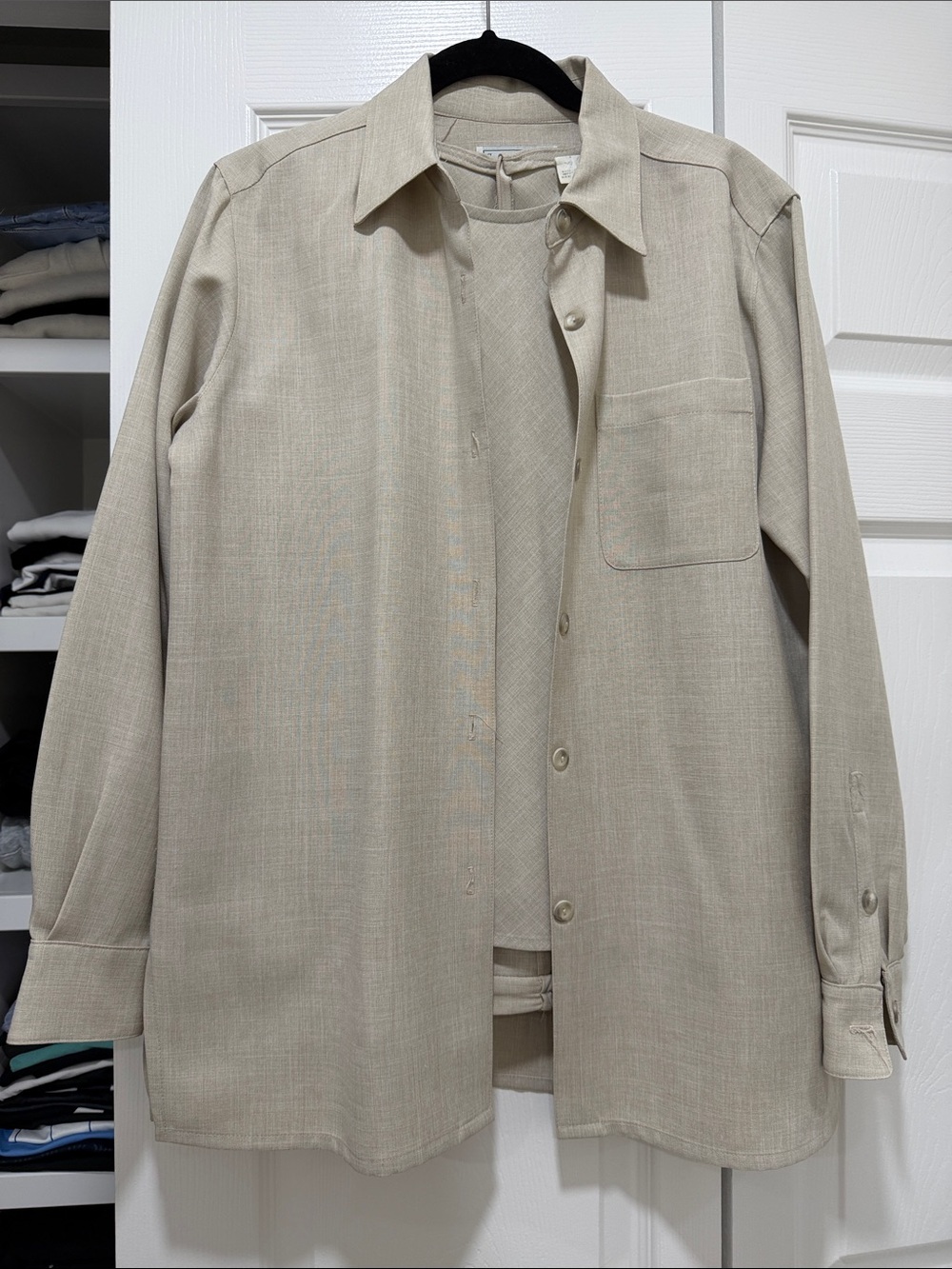 Stephanie Andrews 3 piece set - button down / sleeveless top and pants